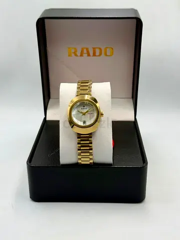 Mens Rado Gold-Tone Automatic Watch in Original Box