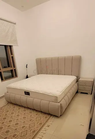 Headboard Designe Queen size fully customisable bedframe in soft Fabric storage can be installed