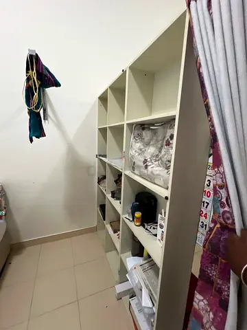 Customised 8-cube shelving unit - White, good condition