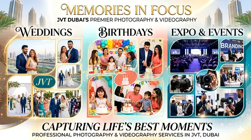 Photography  Videography Services in JVT, Dubai | Professional Content Production