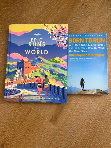 Born to Run  Epic Runs of the World - 2 Running Books (used)