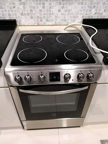 Hoover latest model electric ceramic 4 hobs stove oven fan cooking range 60x60 .ol