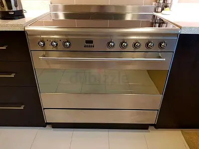 Smeg latest model electric ceramic 5 hobs stove oven dual fan cooking range 90x60 made in Italy