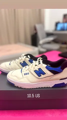 New Balance 550 Sneakers - White/Blue, US 10.5