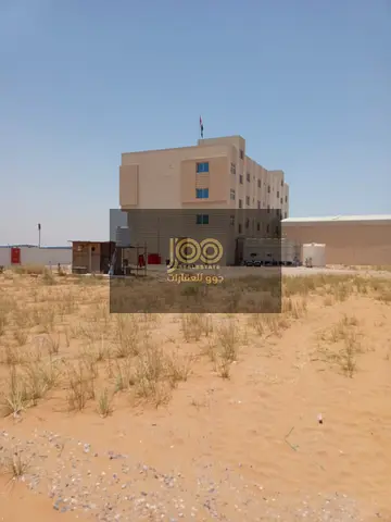 The large area of ​​the compound includes two 8000 sq ft warehouses supporting various industrial, commercial, and open storage activities.
