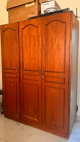 Classic Three Door Wooden Wardrobe