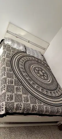 Ikea bed with headboard and orthopedic/medical matress
