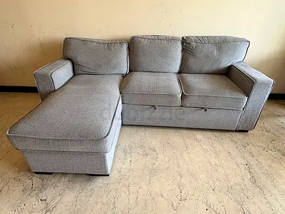 Captus-3 Light Grey L-Shaped 3-Seater Sofa with Chaise from Home Center