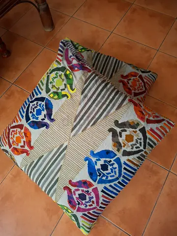 Decorative Embroidered Throw Pillow / Floor Cushion