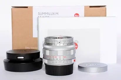 Leica Summilux-M 50mm f/1.4 Silver Classic re-issue Lens