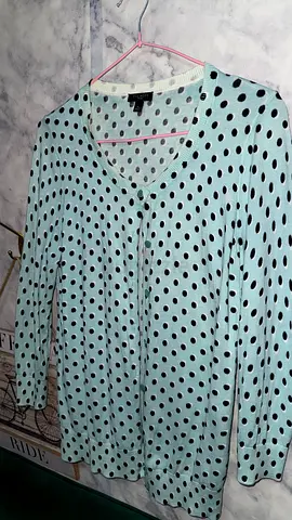 Talbots Polka Dot V-Neck Cardigan