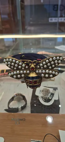 Gucci Queen Margaret Bee Web Belt