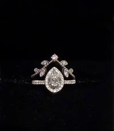 2 Rings 18K Gold and Lad Diamonds