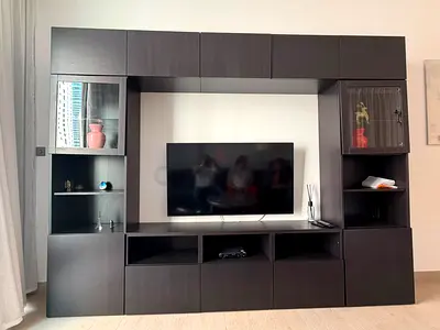 Modern Dark Brown Entertainment Center