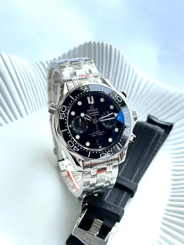 Omega Seamaster Professional Chronograph Mens Watch - Stainless Steel, Blue Dial