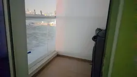 Semi furnished studio with balcony for rent