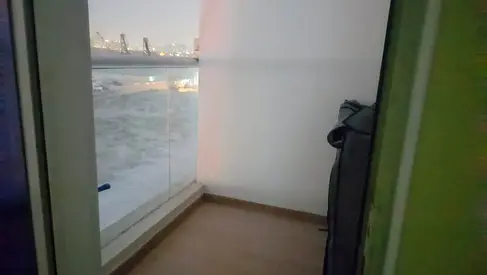 Semi furnished studio with balcony for rent