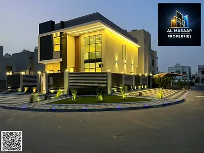 For sale in Al Helio 2 – Ajman, a modern corner unit with a luxurious contemporary design, includin