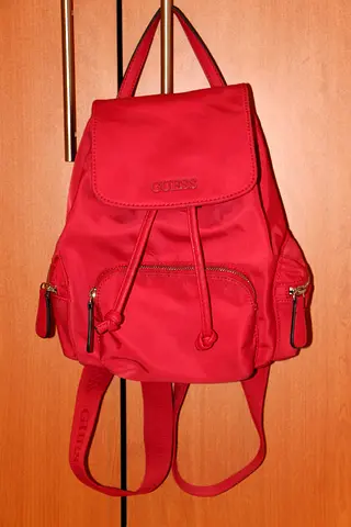 Red GUESS Mini Backpack - Good Condition