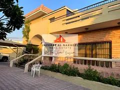 Villa for sale in Sharjah / Al Darari area / Two floors. The villa has 8 master bedrooms + annex + k