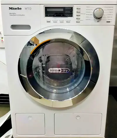 Miele latest model twin dos 7 kg washer and 4 kg dryer combined washing machine with 1400 rpm speed