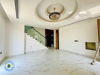 At an unbeatable price in Al Bahia, a villa with personal finishing, 4 bedrooms and a swimming pool, including registration fees, in a prime location.