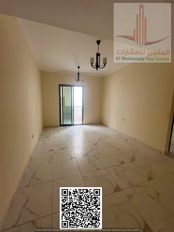 Two rooms and a living room for rent in Al Nuaimiya 1, on the main road connecting Ajman and Sharjah.