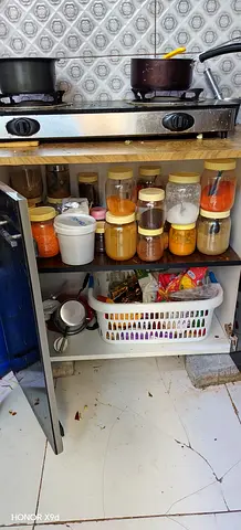 Small Kitchen Cabinet with Stove Top — Used, Functional
