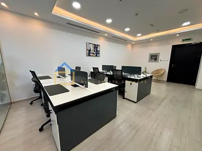 Well-Designed Furnished Office with Partitions