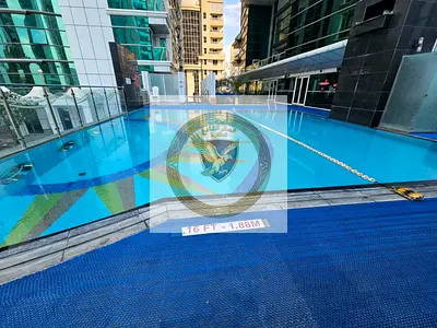 Luxury 3BHK apartment with balcony maid room gym pool sauna jacuzzi sports hall easy Dubai access