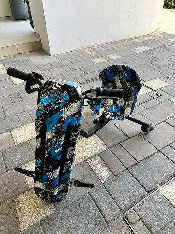 Blue Drift Scooter with Seat for Kids