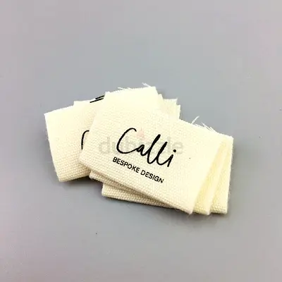 Set of Custom Calli Bespoke Design Fabric Clothing Labels - New