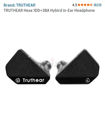 TRUTHEAR Hexa 1DD+3BA Hybird in-Ear Headphone IEM