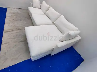As perfect condition cratebarrel lshape sofa
