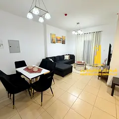 Fully furnished one-bedroom apartment for monthly rent in Ajman - Al Nuaimiya 2 - Kuwait Street | St