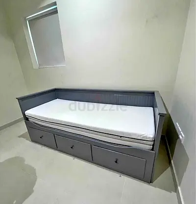 IKEA Hamnes daybed with 3 big storage drawers and 2 IKEA mattresses.