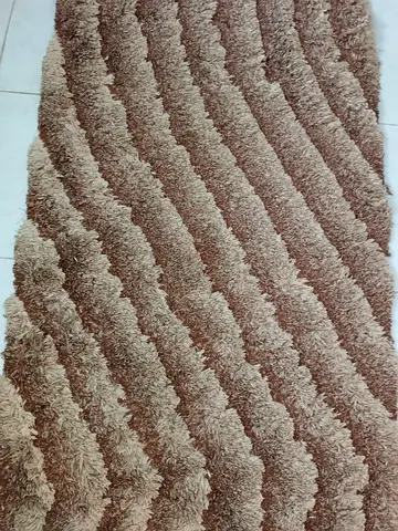 Two carpets Beige  Brown Textured $%! Runner Rug — Excellent Used Condition