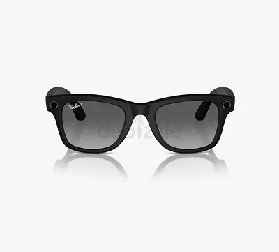 Ray-Ban Stories Wayfarer-style Smart Sunglasses (Matte Black) Size 50 - Polarized