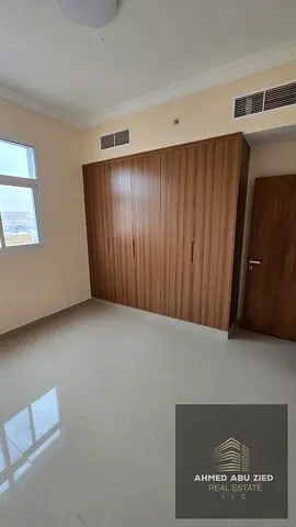 New building, first occupant, in Al Jurf 3 in Ajman. One bedroom and living room with a balcony and