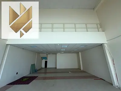 Showroom with an excellent area, high-quality finishes, and a strategic location on a main road in Industrial Area 18, Sharjah.