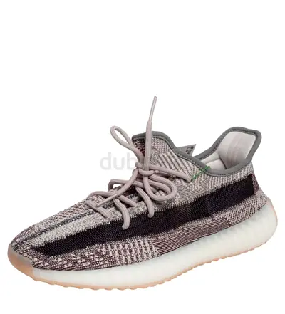 Original Yeezy x Adidas Grey/Brown Knit Fabric Boost 350 V2 Zyon Sneakers Size 43 1/3
