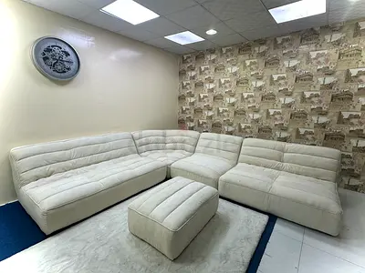 Beige couch from marina home