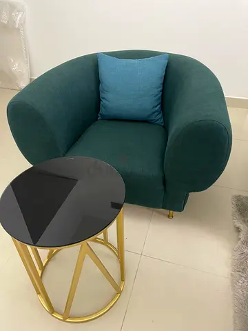 Green 1-seater couch