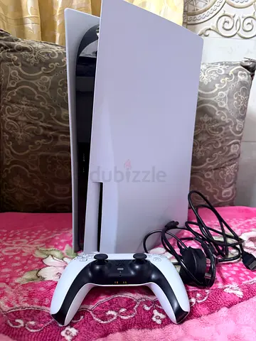 Sony PlayStation 5 Console with Controller and Cables - Good Condition