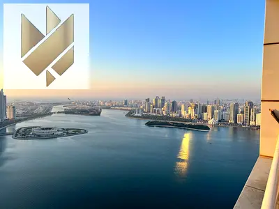 2BR in Al Majaz 3 full sea view parking gym pool maid room large balcony up to 6 payments