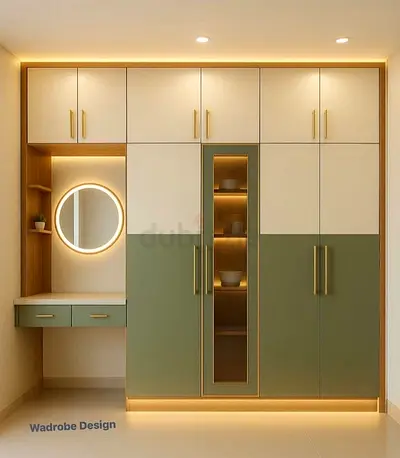 Modern Wardrobe with Integrated Dressing Table