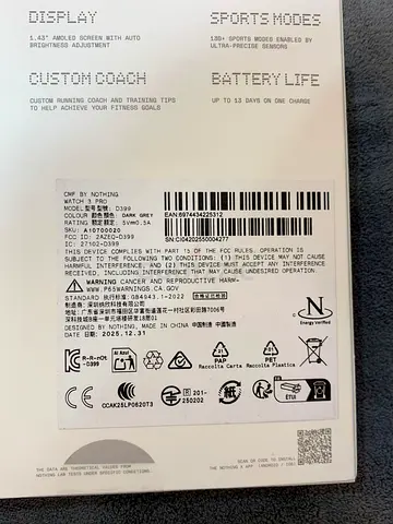 CMF by nothing Watch 3 Pro new