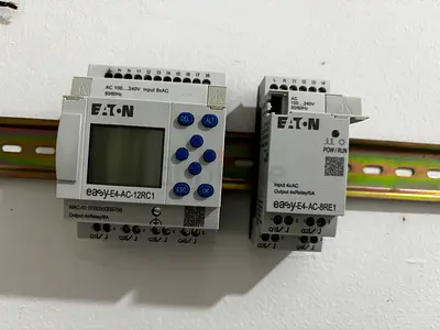 Eaton easyE4 AC programmable controller and relay modules - used