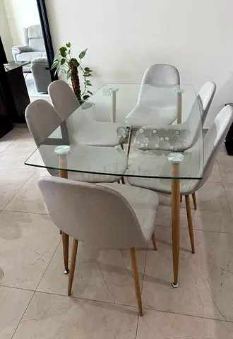 6 Chairs Dining Set