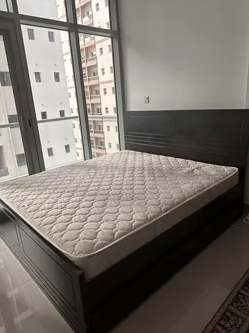 Queen Size Bed Frame + Ergonomic Mattress with Storage Drawer | Excellent Condition